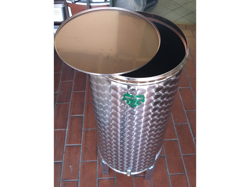 Inox bacva za vino sa plutajucim poklopcem - Slika 2