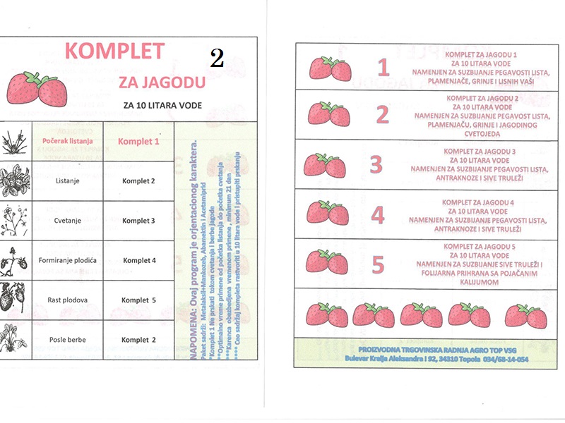 Komplet Jagoda 2 za 100lit