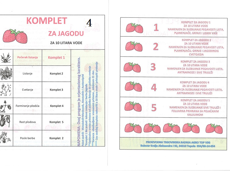Komplet Jagoda 4 za 100lit