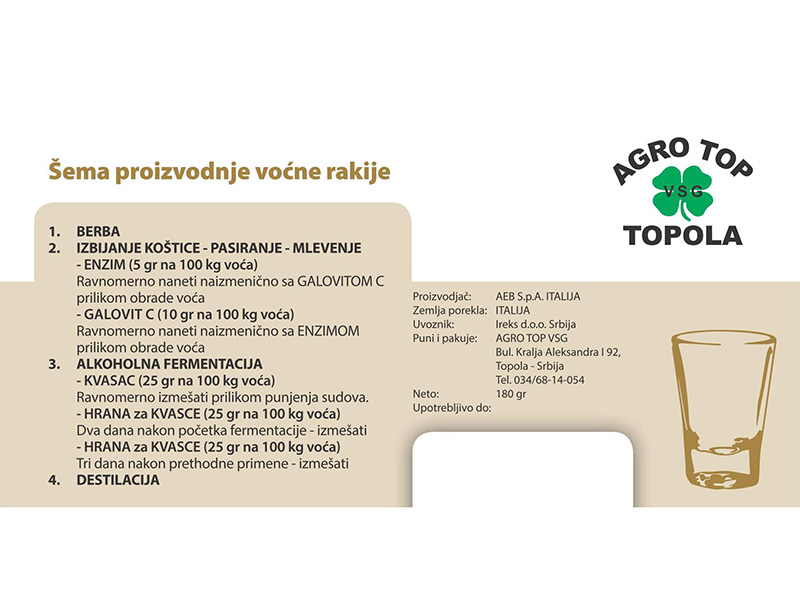 Premium AT rakijski enološki komplet 200kg - Slika 4