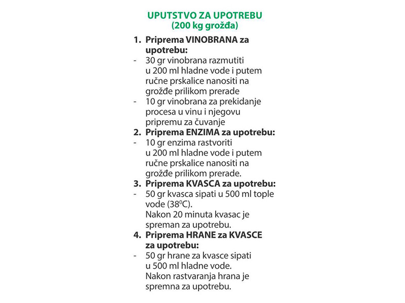 Premium AT vinski enološki komplet za crvena vina 200kg - Slika 4